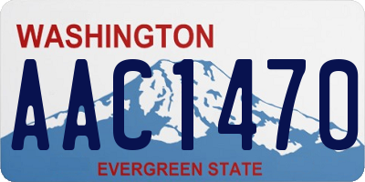 WA license plate AAC1470