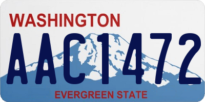 WA license plate AAC1472