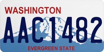 WA license plate AAC1482