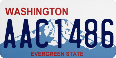 WA license plate AAC1486