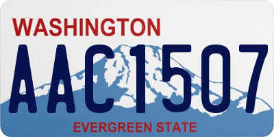 WA license plate AAC1507