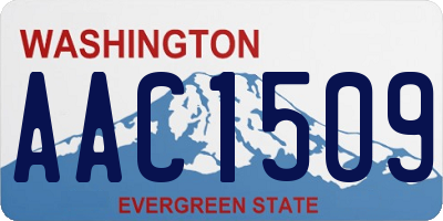 WA license plate AAC1509