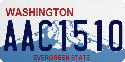 WA license plate AAC1510