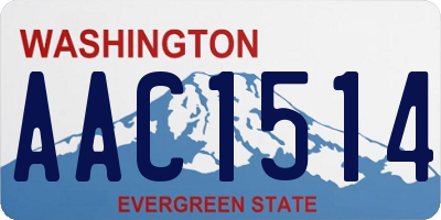 WA license plate AAC1514