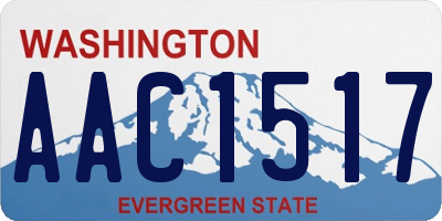 WA license plate AAC1517