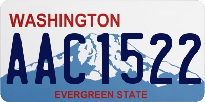 WA license plate AAC1522