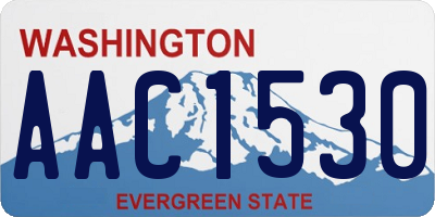 WA license plate AAC1530