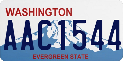 WA license plate AAC1544
