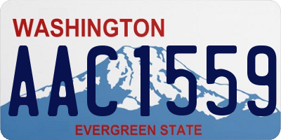 WA license plate AAC1559