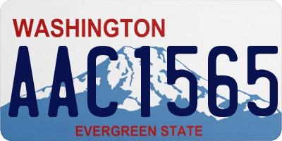 WA license plate AAC1565
