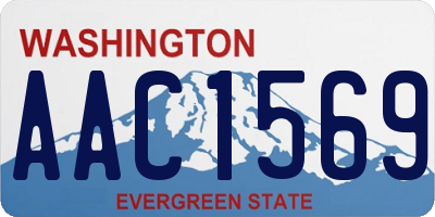 WA license plate AAC1569