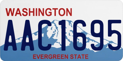WA license plate AAC1695