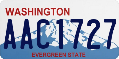WA license plate AAC1727