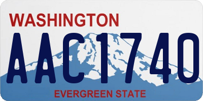 WA license plate AAC1740