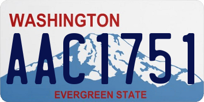 WA license plate AAC1751