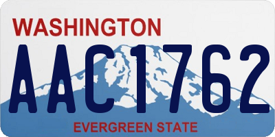 WA license plate AAC1762