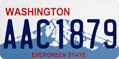 WA license plate AAC1879