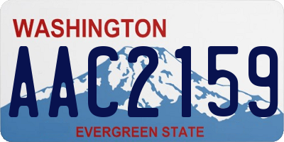 WA license plate AAC2159