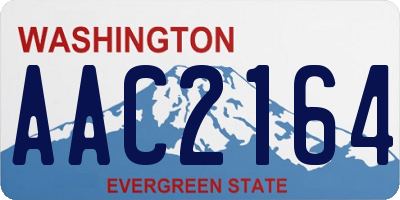 WA license plate AAC2164