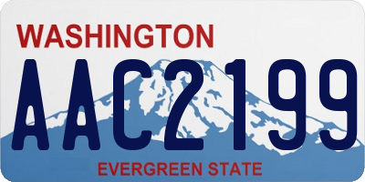 WA license plate AAC2199