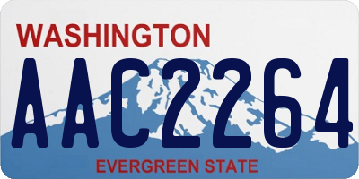 WA license plate AAC2264