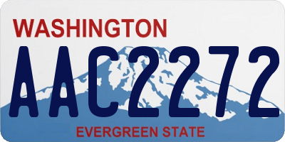 WA license plate AAC2272
