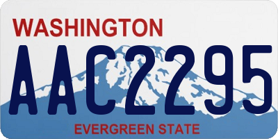 WA license plate AAC2295