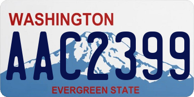 WA license plate AAC2399