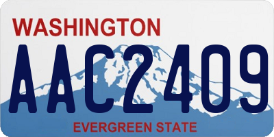 WA license plate AAC2409