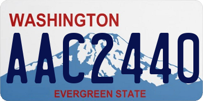 WA license plate AAC2440
