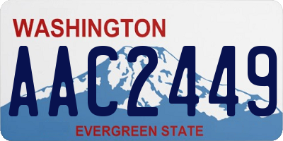 WA license plate AAC2449