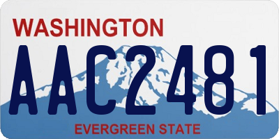 WA license plate AAC2481