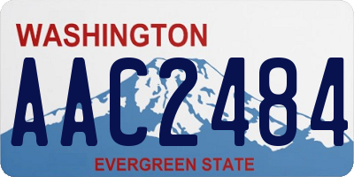 WA license plate AAC2484