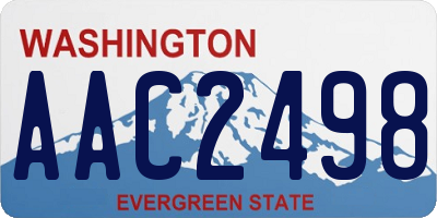 WA license plate AAC2498