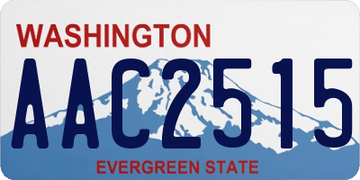 WA license plate AAC2515