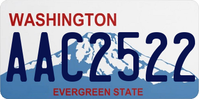 WA license plate AAC2522