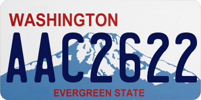 WA license plate AAC2622