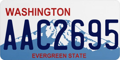 WA license plate AAC2695