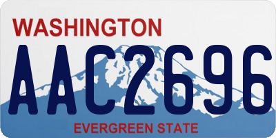 WA license plate AAC2696