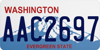 WA license plate AAC2697