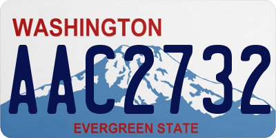 WA license plate AAC2732