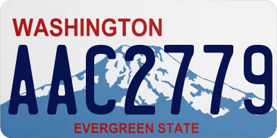 WA license plate AAC2779