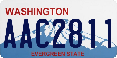 WA license plate AAC2811