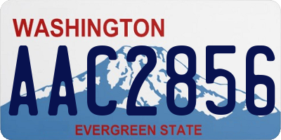 WA license plate AAC2856