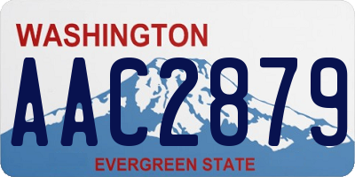 WA license plate AAC2879