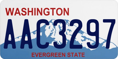 WA license plate AAC3297