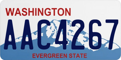 WA license plate AAC4267