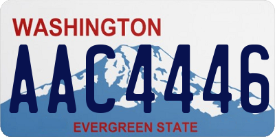 WA license plate AAC4446