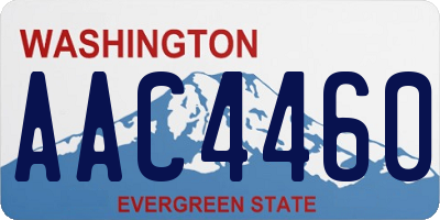 WA license plate AAC4460