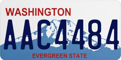 WA license plate AAC4484